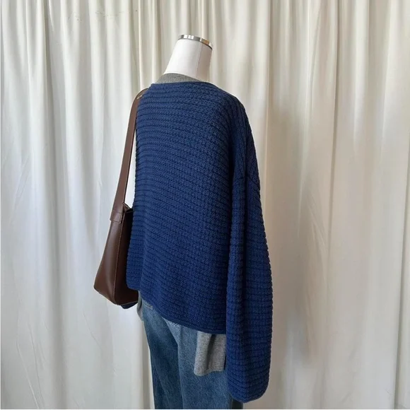Gap Textured Sweater Jacket Blue size XL. - Picture 6 of 8